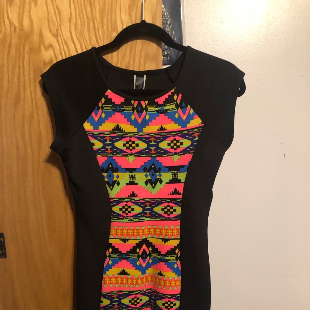 Black mini dress